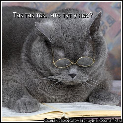 Так так так.. что тут у нас?... Котоматрица: Так так так.. что тут у нас?