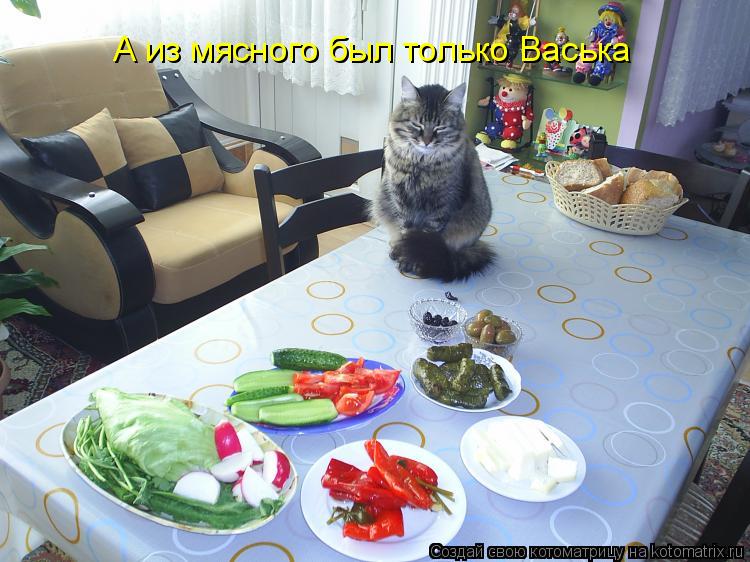 А из мясного был только Васька... Котоматрица: А из мясного был только Васька