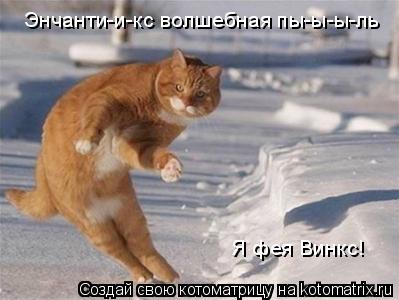 Энчанти-и-кс волшебная пы-ы-ы-ль Я фея Винкс!... Котоматрица: Энчанти-и-кс волшебная пы-ы-ы-ль Я фея Винкс!