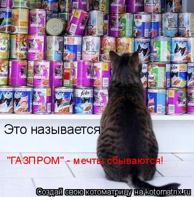 Это называется: "ГАЗПРОМ" - мечты сбываются! "ГАЗПРОМ" - мечты сбываются!... Котоматрица: Это называется: "ГАЗПРОМ" - мечты сбываются! "ГАЗПРОМ" - мечты сбываются!