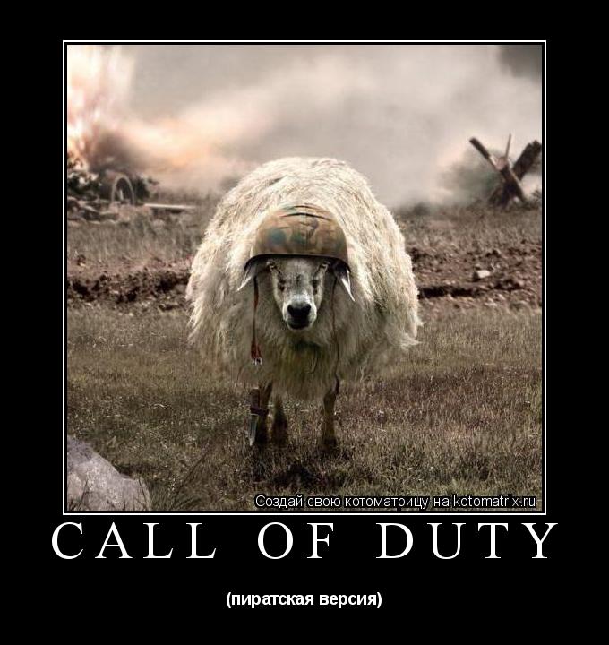 CALL of DUTY (пиратская версия)... Котоматрица: CALL of DUTY (пиратская версия)