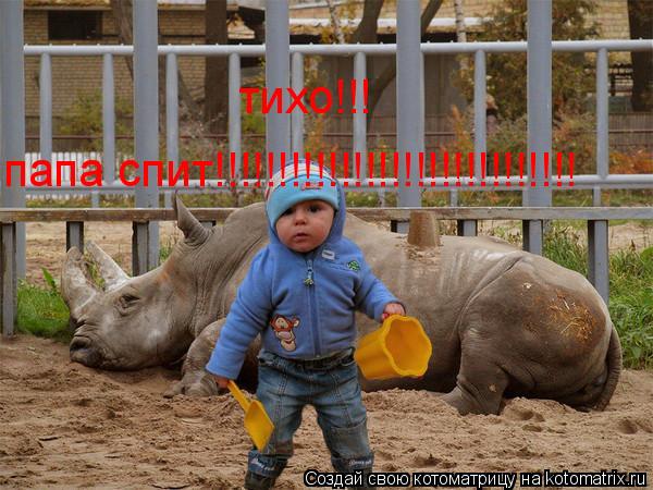 тихо!!! папа спит!!!!!!!!!!!!!!!!!!!!!!!!!!!!!... Котоматрица: тихо!!! папа спит!!!!!!!!!!!!!!!!!!!!!!!!!!!!!