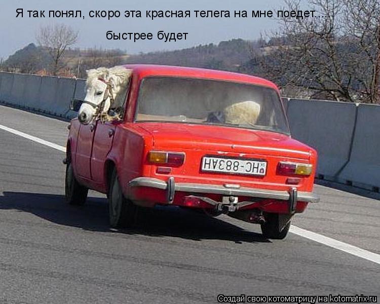 Я так понял, скоро эта красная телега на мне поедет..... быстрее будет... Котоматрица: Я так понял, скоро эта красная телега на мне поедет..... быстрее будет