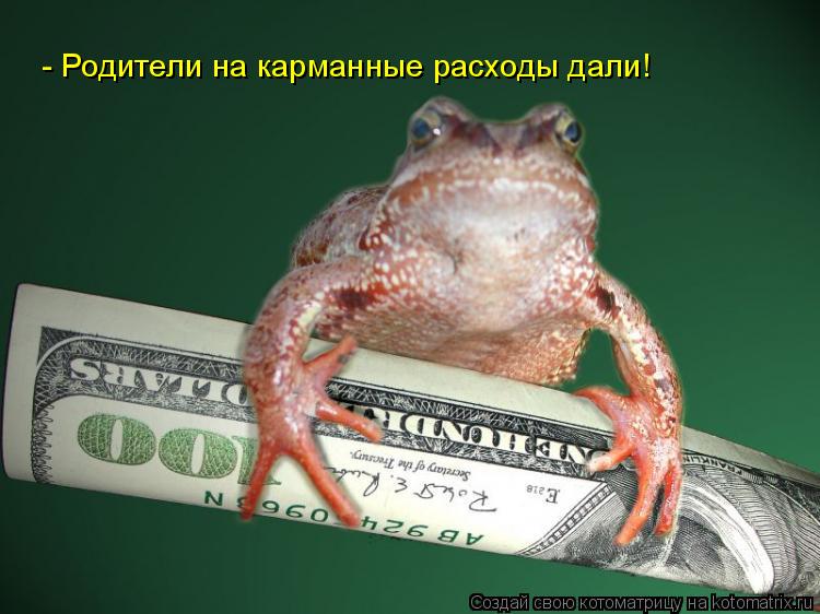 - Родители на карманные расходы дали!... Котоматрица: - Родители на карманные расходы дали!