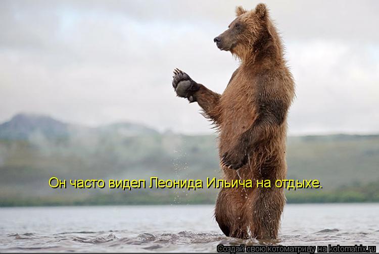 Он часто видел Леонида Ильича на отдыхе.... Котоматрица: Он часто видел Леонида Ильича на отдыхе.