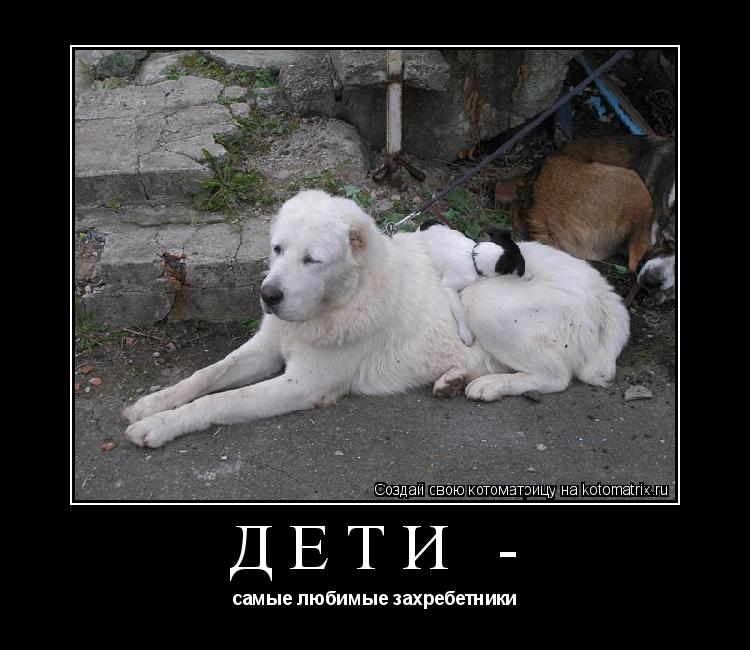 Котоматрица: дети -  самые любимые захребетники