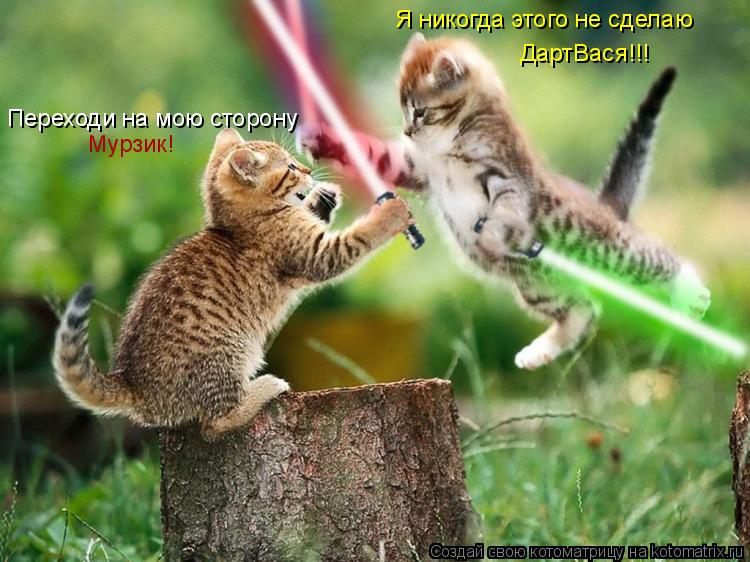 Переходи на мою сторону Мурзик! Я никогда этого не сделаю ДартВася!!!... Котоматрица: Переходи на мою сторону Мурзик! Я никогда этого не сделаю ДартВася!!!