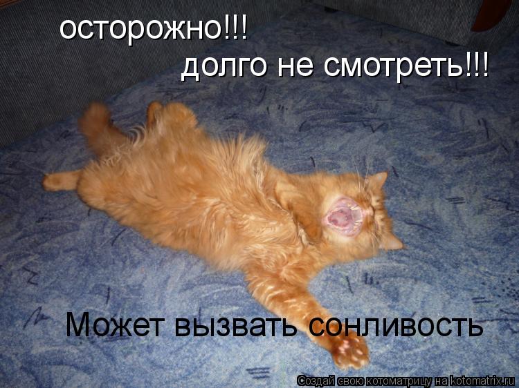 осторожно!!! долго не смотреть!!! Может вызвать сонливость... Котоматрица: осторожно!!! долго не смотреть!!! Может вызвать сонливость