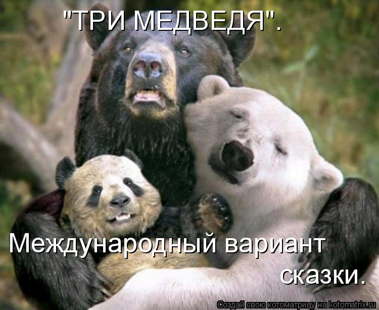 "ТРИ МЕДВЕДЯ". Международный вариант сказки.... Котоматрица: "ТРИ МЕДВЕДЯ". Международный вариант сказки.