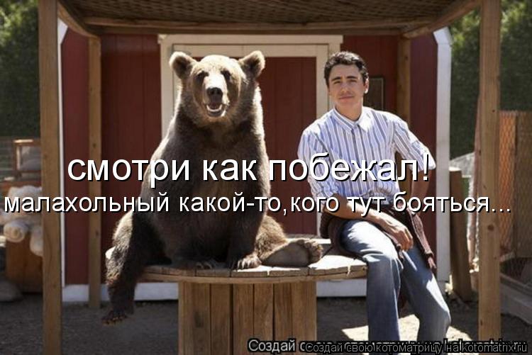 Котоматрица: смотри как побежал! малахольный какой-то,кого тут бояться...