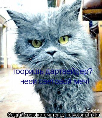 Котоматрица: гооришь дартвейдер? неси световой меч!