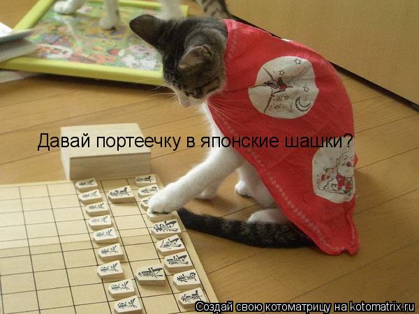 Давай портеечку в японские шашки?... Котоматрица: Давай портеечку в японские шашки?