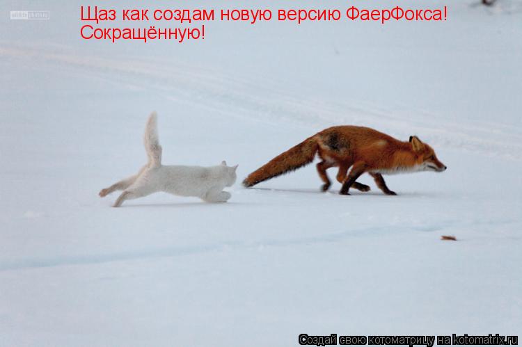 Щаз как создам новую версию ФаерФокса! Сокращённую!... Котоматрица: Щаз как создам новую версию ФаерФокса! Сокращённую!