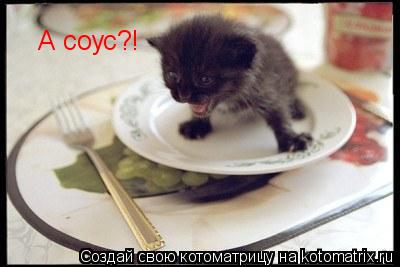 А соус?!... Котоматрица: А соус?!