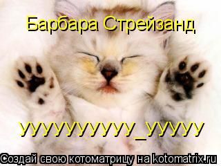 Котоматрица: Барбара Стрейзанд  УУУУУУУУУУ_УУУУУ
