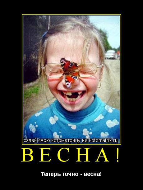 весна! Теперь точно - весна!... Котоматрица: весна! Теперь точно - весна!