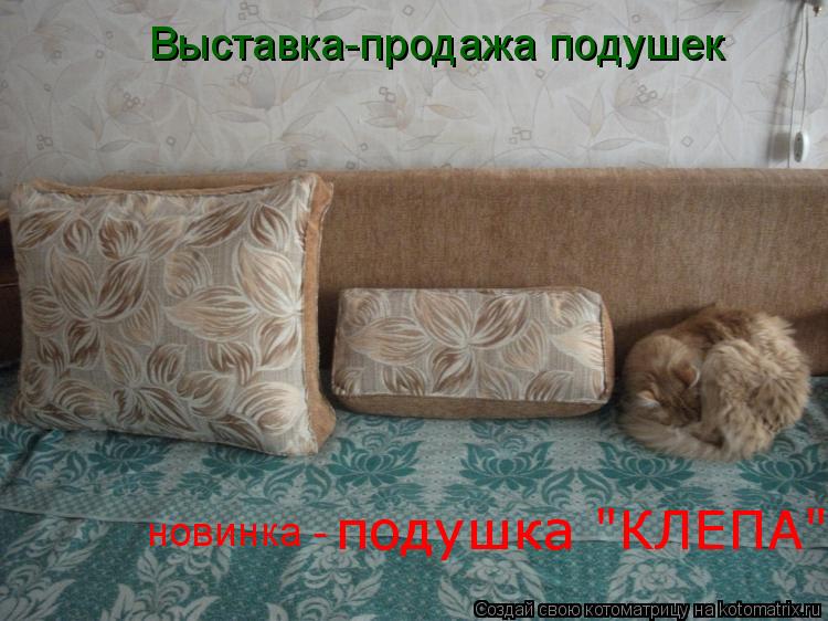 Выставка-продажа подушек новинка - подушка "КЛЕПА"... Котоматрица: Выставка-продажа подушек новинка - подушка "КЛЕПА"