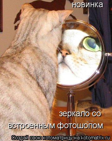 Котоматрица: новинка зеркало со  встроенным фотошопом