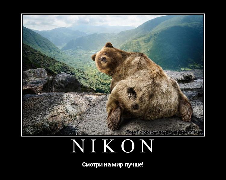 Котоматрица: Nikon Смотри на мир лучше!