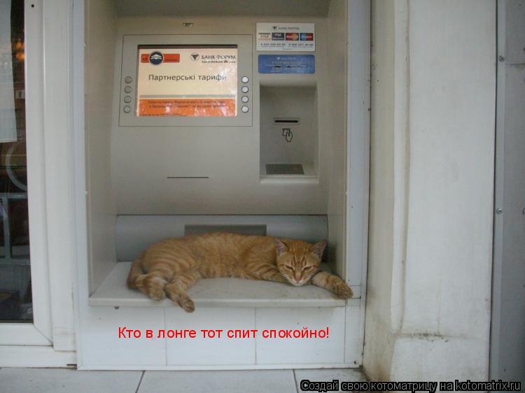 Котоматрица: Кто в лонге тот спит спокойно!