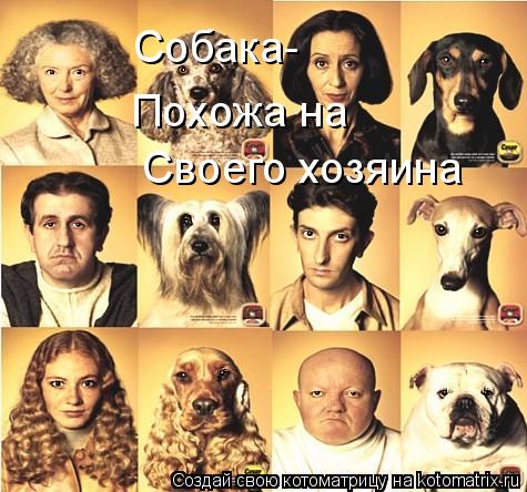 Собака- Похожа на Своего хозяина... Котоматрица: Собака- Похожа на Своего хозяина