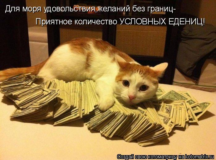 Котоматрица: Для моря удовольствия,желаний без границ- Приятное количество УСЛОВНЫХ ЕДЕНИЦ!