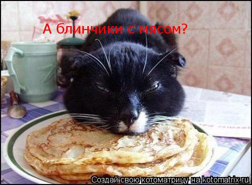 А блинчики с мясом?... Котоматрица: А блинчики с мясом?