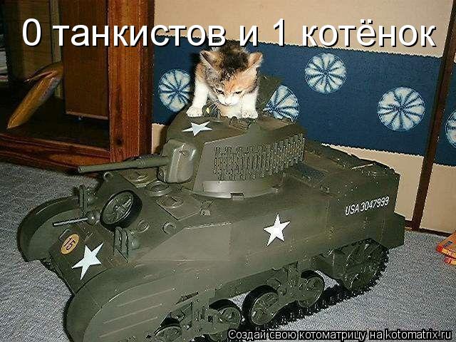 Котоматрица: 0 танкистов и 1 котёнок