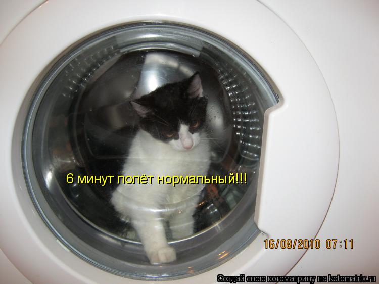 Котоматрица: 6 минут полёт нормальный!!!