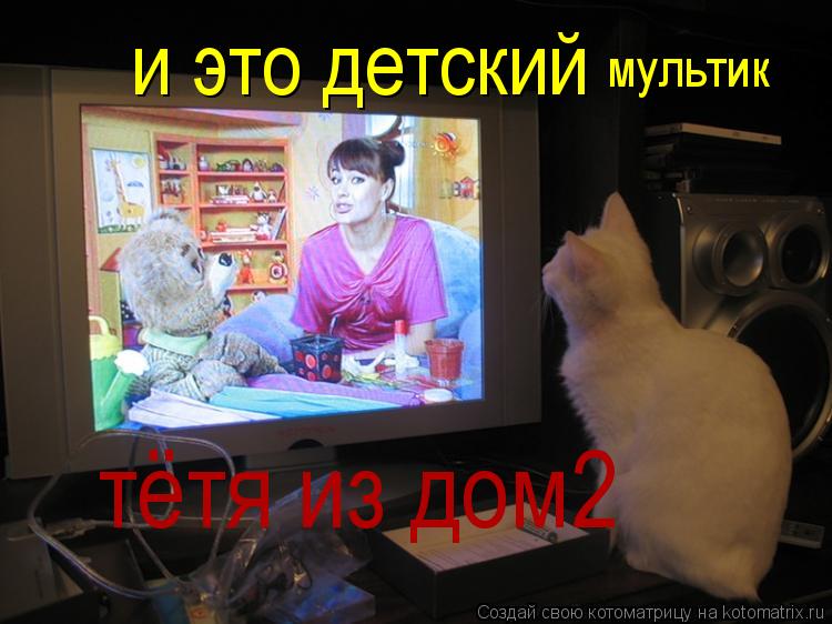 Котоматрица: и это детский мультик тётя из дом2
