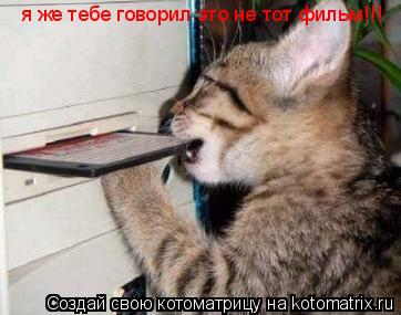 Котоматрица: я же тебе говорил это не тот фильм!!!