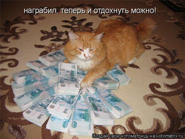 награбил, теперь и отдохнуть можно!... Котоматрица: награбил, теперь и отдохнуть можно!