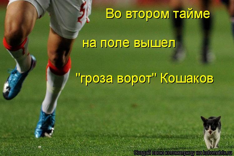 Котоматрица: Во втором тайме  на поле вышел  "гроза ворот" Кошаков
