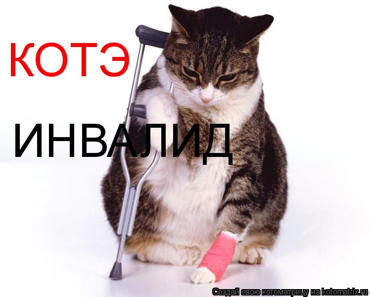 КОТЭ ИНВАЛИД... Котоматрица: КОТЭ ИНВАЛИД