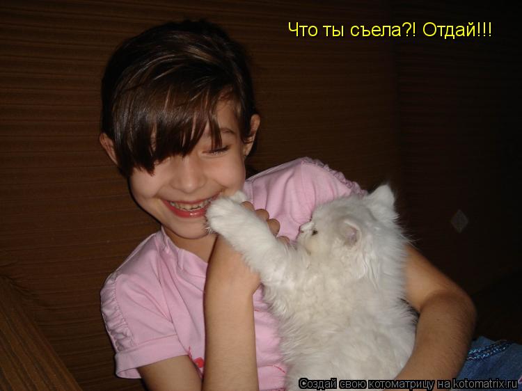 Котоматрица: Что ты съела?! Отдай!!!