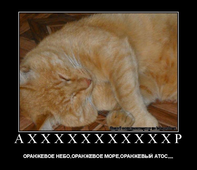 АХХХХХХХХХХХР ОРАНЖЕВОЕ НЕБО,ОРАНЖЕВОЕ МОРЕ,ОРАНЖЕВЫЙ АТОС,,,,... Котоматрица: АХХХХХХХХХХХР ОРАНЖЕВОЕ НЕБО,ОРАНЖЕВОЕ МОРЕ,ОРАНЖЕВЫЙ АТОС,,,,