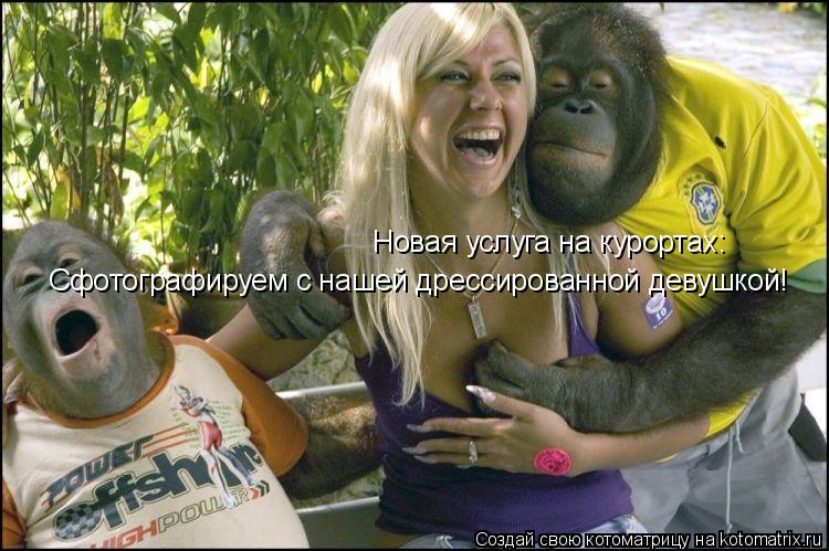 Новая услуга на курортах: Сфотографируем с нашей дрессированной девушкой!... Котоматрица: Новая услуга на курортах: Сфотографируем с нашей дрессированной девушкой!