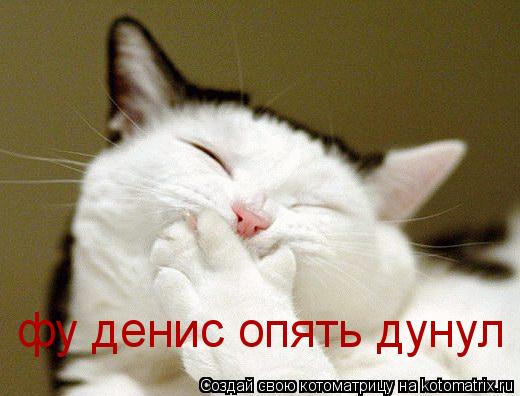 Котоматрица: фу денис опять дунул