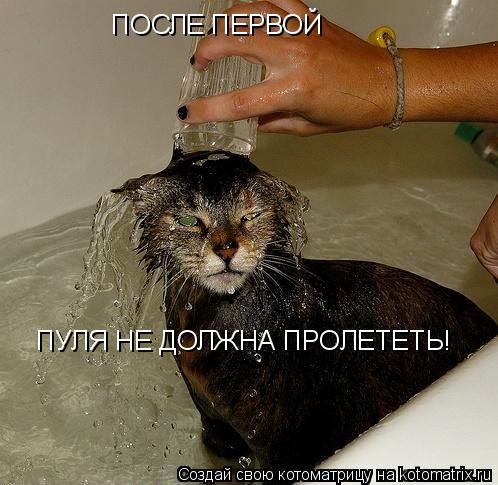 ПОСЛЕ ПЕРВОЙ ПУЛЯ НЕ ДОЛЖНА ПРОЛЕТЕТЬ!... Котоматрица: ПОСЛЕ ПЕРВОЙ ПУЛЯ НЕ ДОЛЖНА ПРОЛЕТЕТЬ!