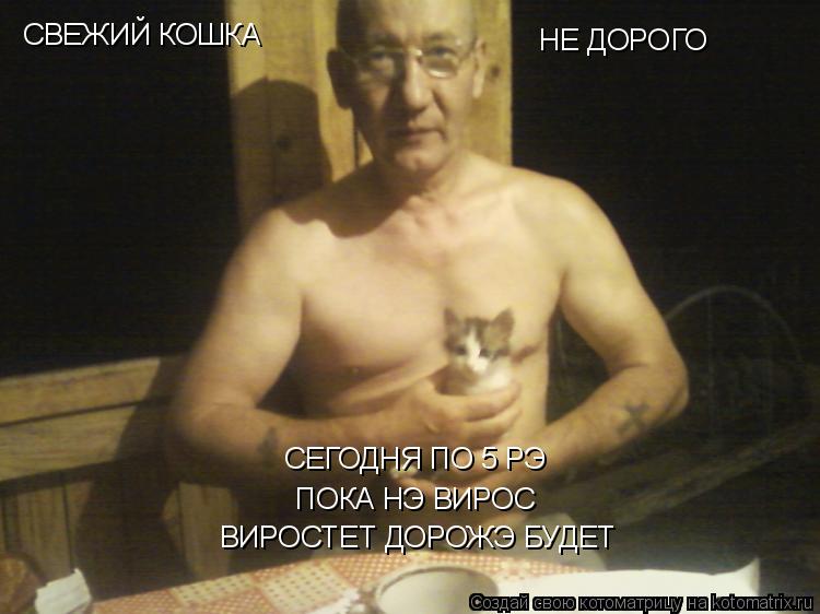 СВЕЖИЙ КОШКА НЕ ДОРОГО СЕГОДНЯ ПО 5 РЭ ПОКА НЭ ВИРОС ВИРОСТЕТ ДОРОЖЭ БУДЕТ... Котоматрица: СВЕЖИЙ КОШКА НЕ ДОРОГО СЕГОДНЯ ПО 5 РЭ ПОКА НЭ ВИРОС ВИРОСТЕТ ДОРОЖЭ БУДЕТ