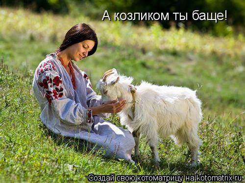 А козликом ты баще!... Котоматрица: А козликом ты баще!