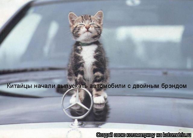 Китайцы начали выпускать автомобили с двойным брэндом... Котоматрица: Китайцы начали выпускать автомобили с двойным брэндом