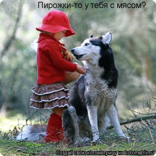 Котоматрица: Пирожки-то у тебя с мясом?