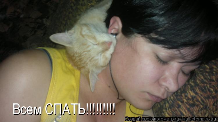 Котоматрица: Всем СПАТЬ!!!!!!!!!
