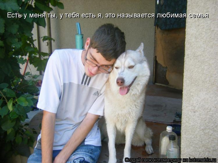 Котоматрица: Есть у меня ты, у тебя есть я, это называется любимая семья