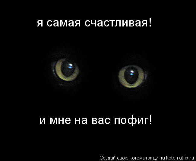 Котоматрица: я самая счастливая! и мне на вас пофиг!