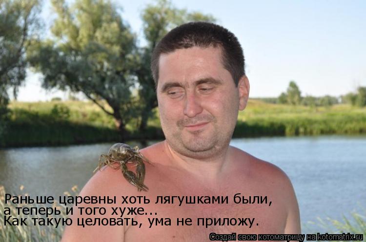 Котоматрица: Раньше царевны хоть лягушками были, а теперь и того хуже... Как такую целовать, ума не приложу.