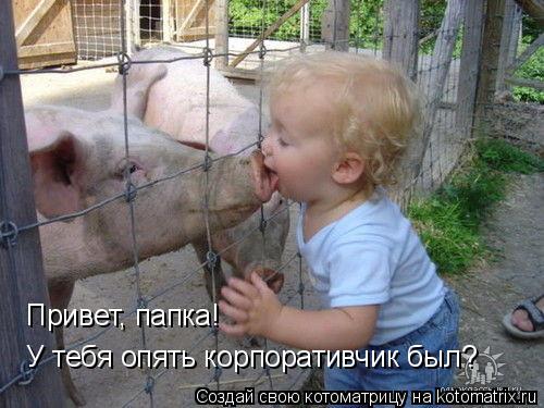 Привет, папка! У тебя опять корпоративчик был?... Котоматрица: Привет, папка! У тебя опять корпоративчик был?