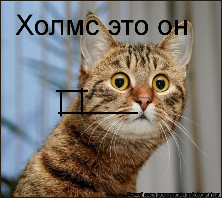 _____ | | __ Холмс это он... Котоматрица: _____ | | __ Холмс это он