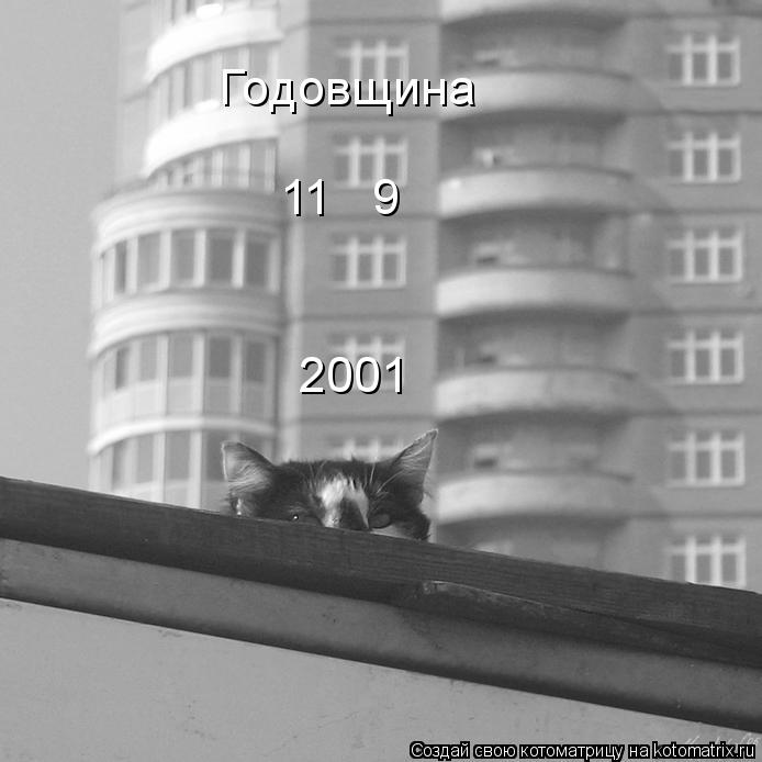 Годовщина 11 9 2001... Котоматрица: Годовщина 11 9 2001